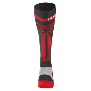 Hotronic black and red knee high performance sock