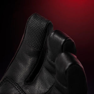 Close up of Hotronic glove fingertips with textured grip material