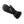 Black Hotronic heated mitten with leather palm and wrist cinch