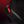 Hotronic black fabric pouch with red zipper pull