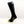 Hotronic black heated sock with yellow toe and battery pack attached at the cuff
