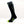 Hotronic black knee high heat sock with lime green toe and logo