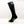 Hotronic black heated sock with green toe and battery pack attached