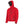 Pioneer red hooded softshell jacket with front zipper and chest pocket