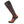 Black and orange knee high compression sock with textured pattern