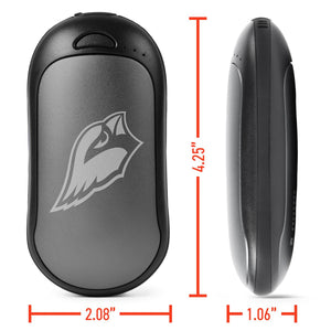 ActionHeat hand warmer dimensions showing 4.25 inch height 2.08 inch width and 1.06 inch depth