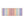 HealthyLine Rainbow mat with multicolored vertical stripes and embedded crystal stones