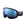 POC ski goggles with black frame and blue mirrored Zeiss lens