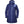 Helly Hansen blue hooded insulated parka with front zipper and chest pocket