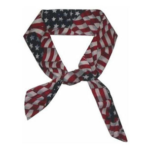 HyperKewl cooling neck wrap with American flag pattern