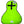 HyperKewl neon yellow quilted cooling seat pad with black trim and cross strap
