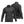 Charcoal grey long sleeve quarter zip performance shirt with textured side panels