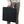Person holding a square black seat cushion with a carry handle