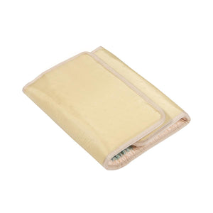 Folded HealthyLine beige heating mat with textured surface