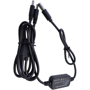 Savior Heat dual port USB charging cable with black connectors