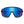 Smith Optics performance sunglasses with black frame and blue mirrored lens