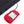Glovii red rechargeable battery pack connected to black fabric garment