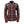 Red and grey plaid long sleeve button up shirt with two chest pockets