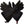 Pair of black Glovii heated gloves with adjustable wrist toggles