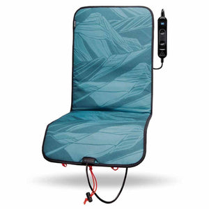Ignik heated seat pad with blue mountain pattern and digital controller