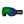 Smith Optics snow goggles with green and purple reflective lens and black strap