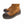 Impacto brown leather work boot with black rubber toe cap
