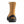 Tan leather work boot with black rubber ice traction cleat attached to the heel