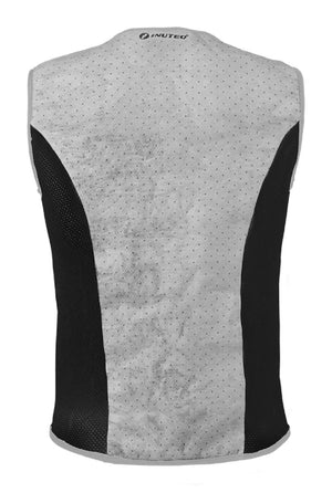 Inuteq grey and black cooling vest back view