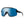 Smith Optics performance sunglasses with black frame and blue mirrored shield lens