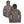 Brown hooded insulated jacket shown from front and back views