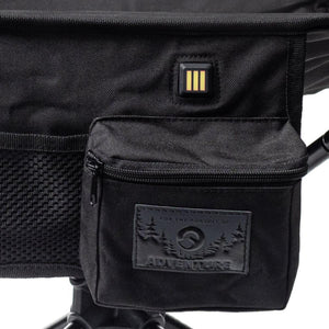 Gobi Heat heated chair side pocket with power button and adventure logo patch
