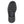 Black rubber boot sole with textured tread pattern and maple leaf design on the heel