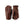 Hestra brown leather gloves with ribbed cuffs