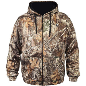 RealTree Edge camouflage print zip up hoodie with black hood lining and drawstrings