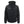 Black New England Patriots softshell hooded jacket with front zipper and team logo