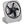 O2 Cool portable desk fan with white frame and black blades