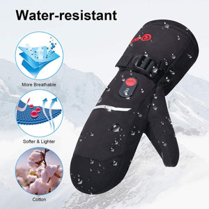 Savior Heat water resistant heated mitten with breathable and cotton material features