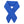 Blue fabric awareness ribbon