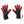 Gears Canada black heated glove liners with red glowing heating elements