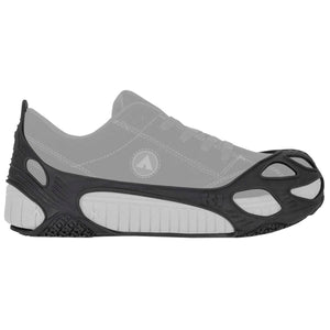 K1 Ice Cleats traction device fitted over a grey shoe