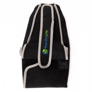 HealthyLine black adjustable heating pad wrap with power button