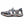 Korkers grey and blue water sandal with toggle lacing and speckled midsole