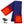 ActionHeat blue fleece scarf with visible heating elements and power bank