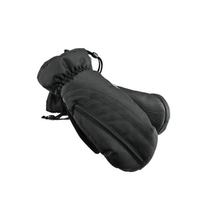 Seirus black winter mittens with adjustable wrist cinch