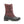 Kamik burgundy lace up winter boot with black rubber shell