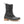 Kamik lace up winter boot with grey fabric upper and black rubber shell