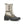Kamik lace up winter boot with grey fabric shaft and black rubber lower