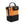 Kanga Coolers orange and black insulated soft cooler bag with top handle and front mesh pocket