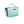 Kanga Coolers mint green and white insulated beverage bag with side opening
