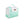 Kanga Coolers mint and white insulated lunch bag with top handle